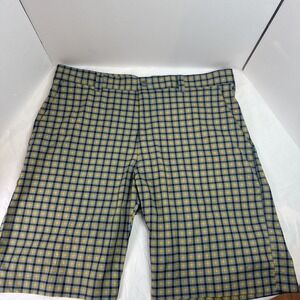 Callaway Shorts Mens Gingham Plaid 10" Golf Performance Casual Preppy Size 38